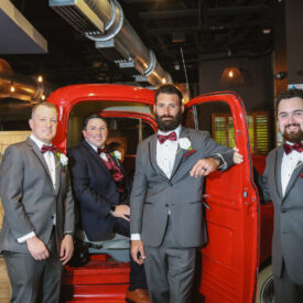 groomsmen at american kitchen